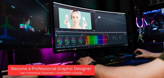 Students learning Graphic Design Course in Patna at MAAC Kankarbagh using Adobe Photoshop, Illustrator and professional design software